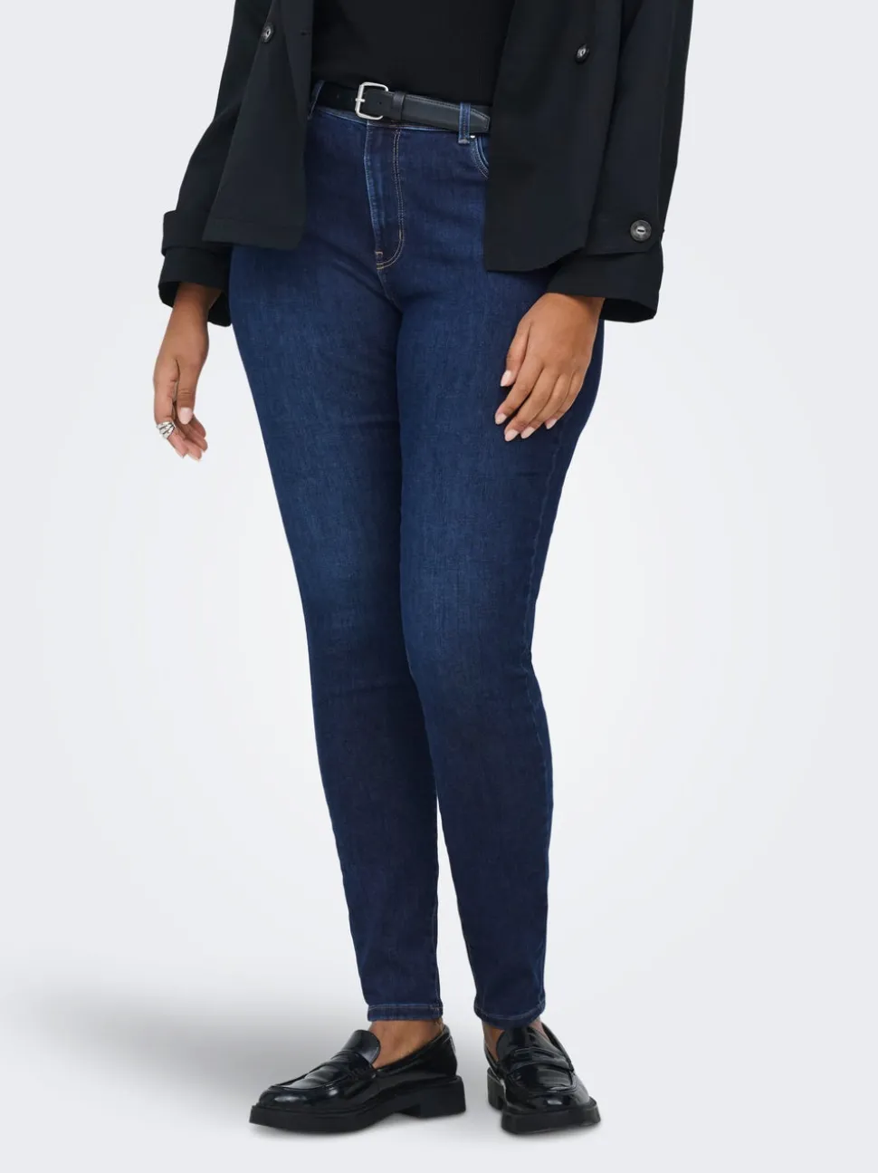 CARALLY Średnia talia Krój skinny Jeans