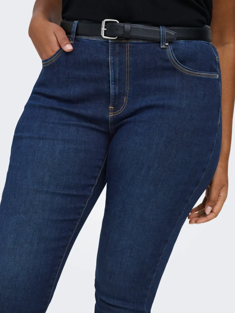 CARALLY Średnia talia Krój skinny Jeans