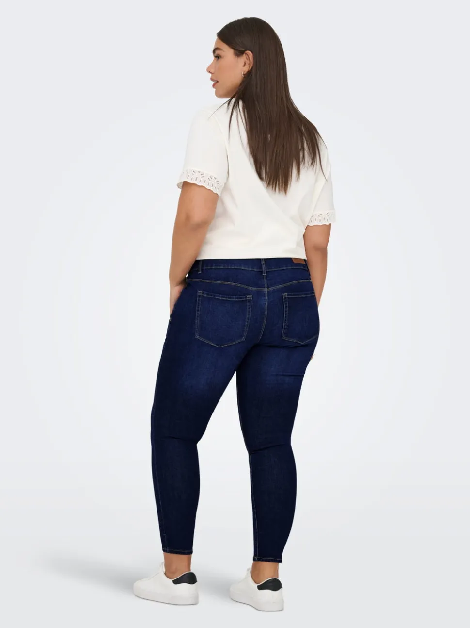 CARANNA Wysoka talia Krój skinny Do kostek Jeans