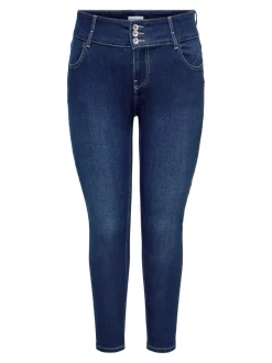 CARANNA Wysoka talia Krój skinny Do kostek Jeans