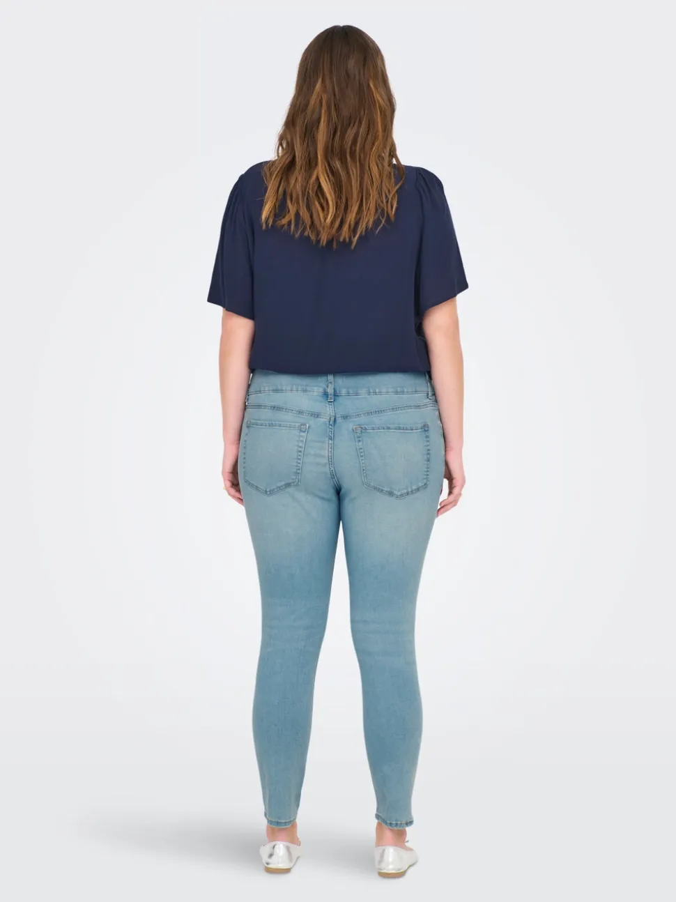CARANNA Wysoka talia Krój skinny Do kostek Jeans