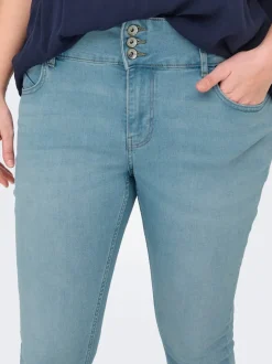 CARANNA Wysoka talia Krój skinny Do kostek Jeans