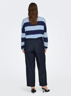 CARASHBY Krój prosty Skrócony Jeans