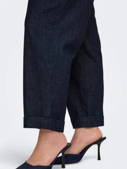 CARASHBY Krój prosty Skrócony Jeans