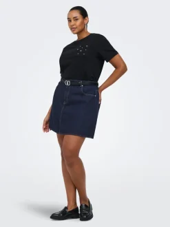 CAREDEN Jeans Spódnica jeansowa Krótka spódnica