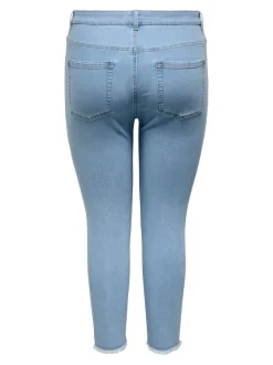 -CARHUSH Średnia talia Krój skinny Do kostek Jeans