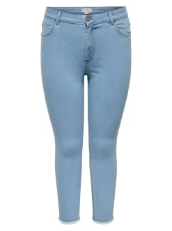 -CARHUSH Średnia talia Krój skinny Do kostek Jeans