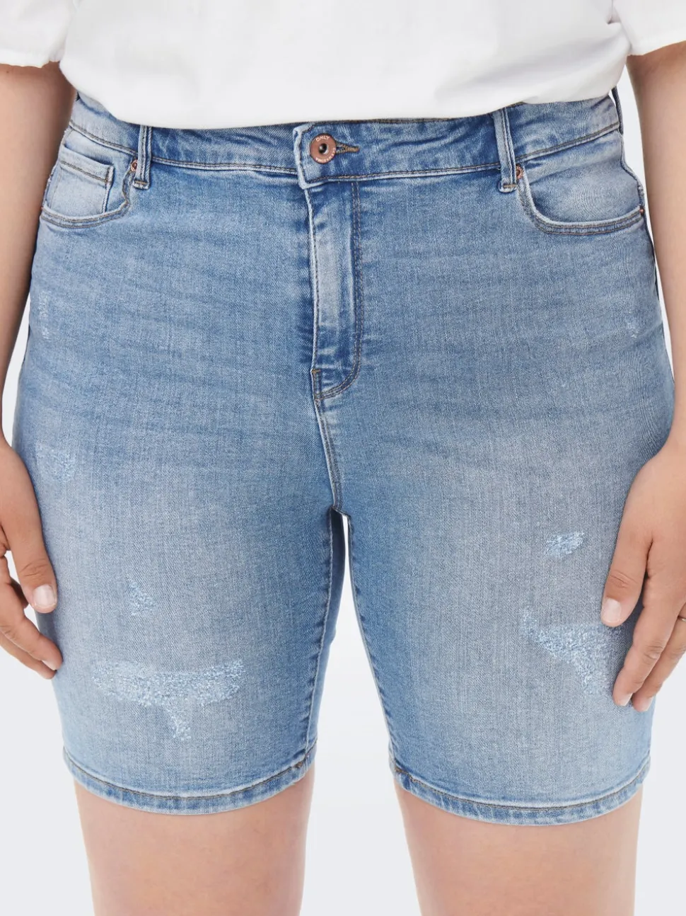 CARLAOLA Krój skinny Jeansowe szorty