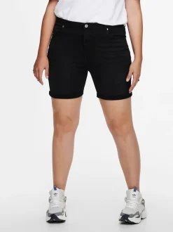 CARLAOLA Wysoka talia Krój skinny Jeansowe szorty