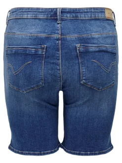 CARLAOLA Wysoka talia Krój skinny Jeansowe szorty