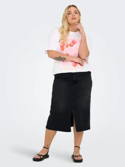 CARROSE Jeans Spódnica jeansowa Spódnica midi