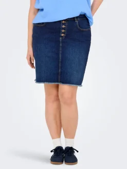 CARWILLY Jeans Spódnica jeansowa Spódnica midi