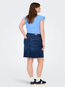 CARWILLY Jeans Spódnica jeansowa Spódnica midi