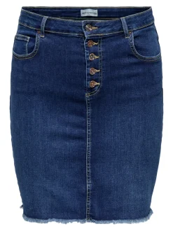 CARWILLY Jeans Spódnica jeansowa Spódnica midi