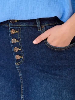 CARWILLY Jeans Spódnica jeansowa Spódnica midi