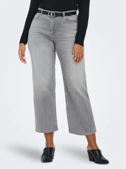CARWILLY Wysoka talia Krój wide leg Jeans