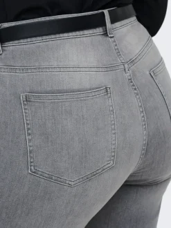 CARWILLY Wysoka talia Krój wide leg Jeans