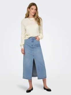 JDYBELLA Jeans Spódnica jeansowa Spódnica midi