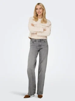JDYFELINA-FINA Wysoka talia Krój wide leg Jeans