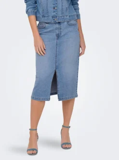 JDYMOON Jeans Spódnica jeansowa Spódnica midi