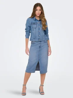 JDYMOON Jeans Spódnica jeansowa Spódnica midi
