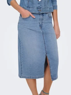JDYMOON Jeans Spódnica jeansowa Spódnica midi