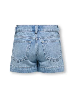KMGCOMET Średnia talia Krój wide leg Jeansowe szorty
