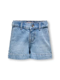 KMGCOMET Średnia talia Krój wide leg Jeansowe szorty