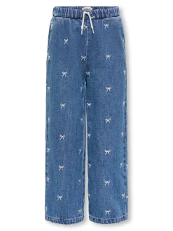 KMGPIERCE Szeroki krój - przycięty Do kostek Jeans