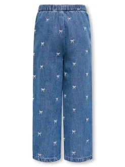 KMGPIERCE Szeroki krój - przycięty Do kostek Jeans