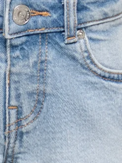 KMGROBYN Średnia talia Krój prosty Jeansowe szorty