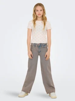 KOGBAXTER Wysoka talia Krój wide leg Jeans