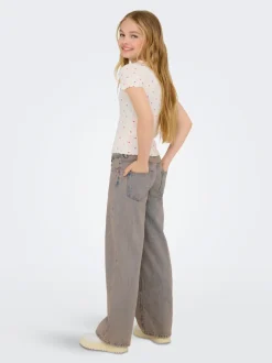 KOGBAXTER Wysoka talia Krój wide leg Jeans