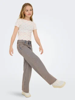 KOGBAXTER Wysoka talia Krój wide leg Jeans