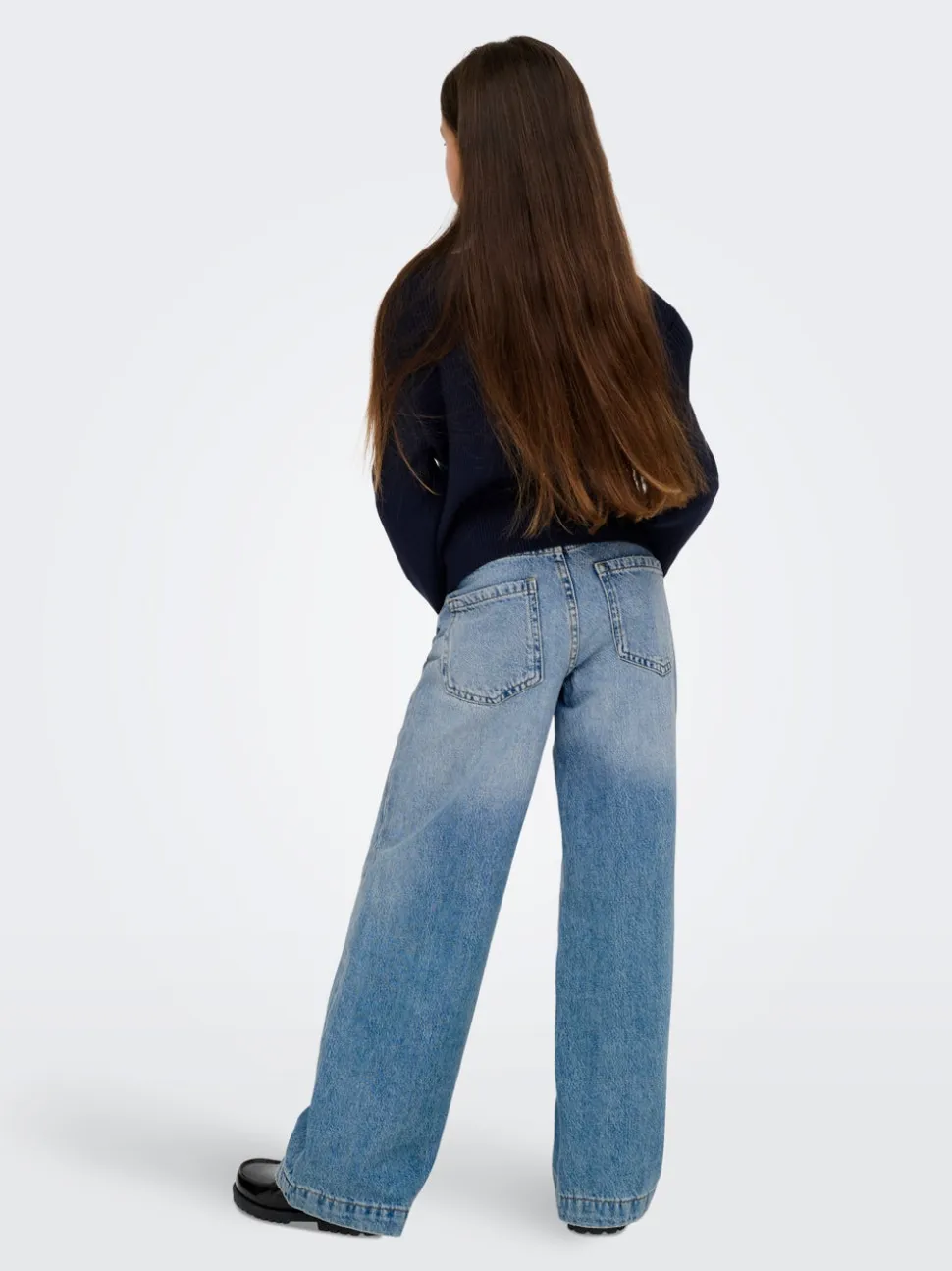 KOGBROOME Wysoka talia Krój wide leg Jeans