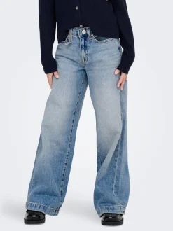 KOGBROOME Wysoka talia Krój wide leg Jeans