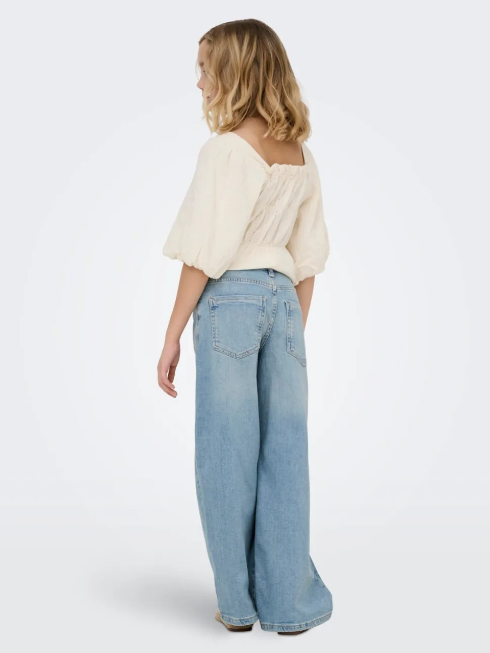 KOGBROOME Wysoka talia Krój wide leg Jeans