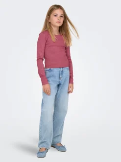 KOGDAD Średnia talia Krój prosty Jeans