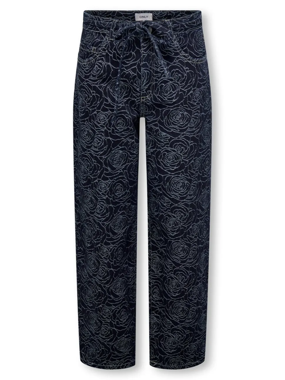 KOGGIANNA Średnia talia Krój prosty Do kostek Jeans
