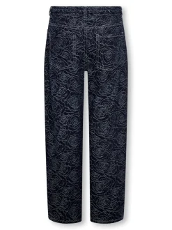 KOGGIANNA Średnia talia Krój prosty Do kostek Jeans