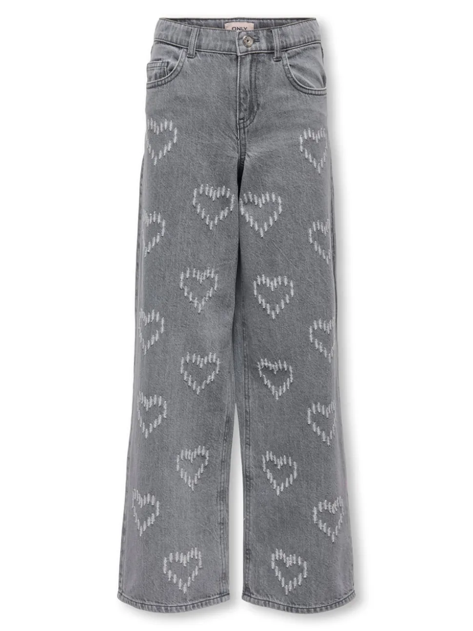 KOGLUMI Wysoka talia Krój wide leg Jeans