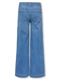 KOGNEW Średnia talia Krój wide leg Jeans