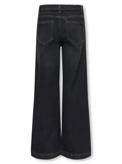 KOGNEW Średnia talia Krój wide leg Jeans