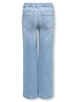 KOGNEW Średnia talia Krój wide leg Jeans