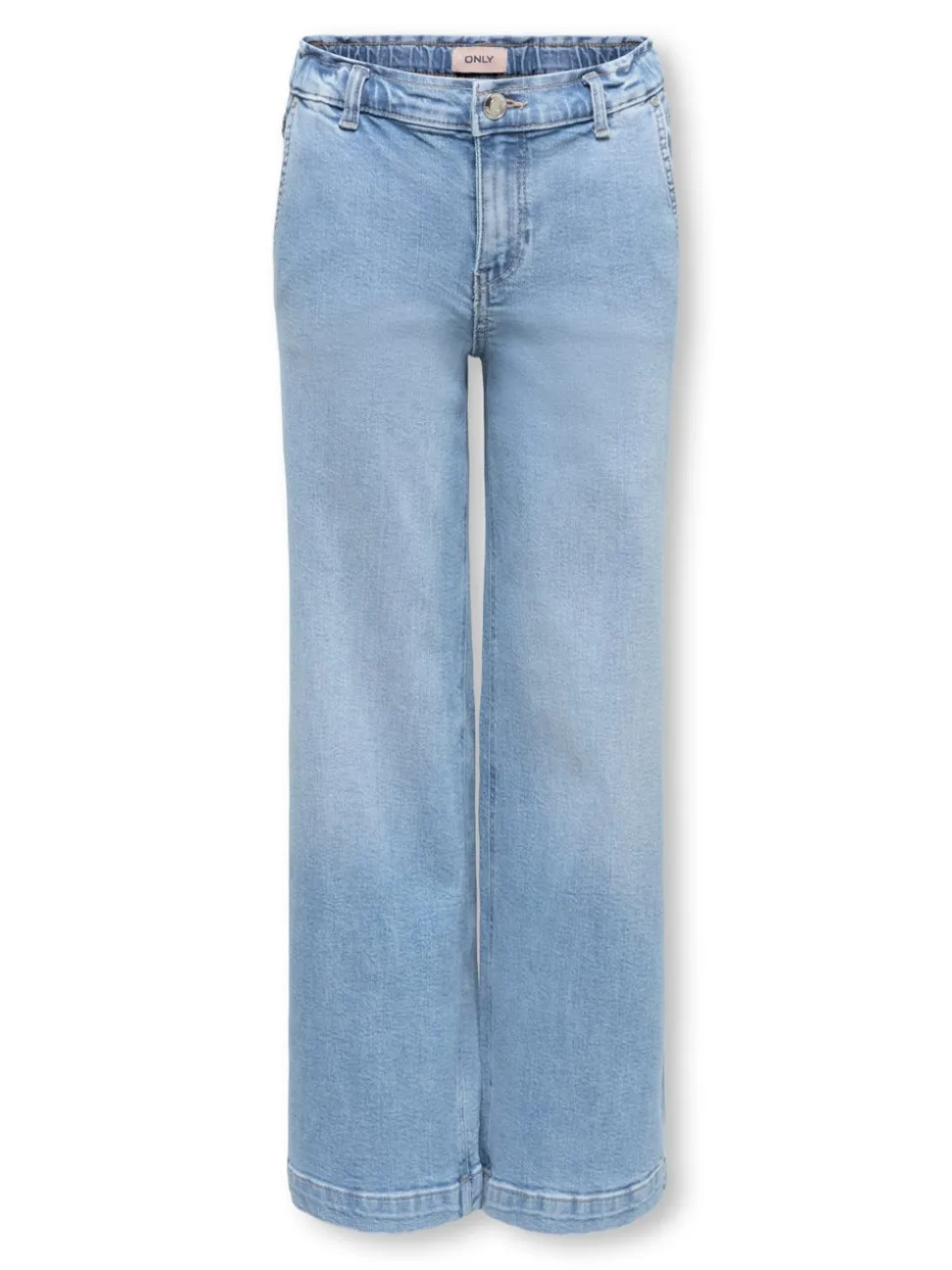 KOGNEW Średnia talia Krój wide leg Jeans