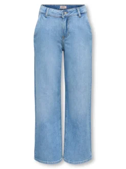 KOGPALMA Średnia talia Krój wide leg Jeans