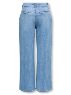 KOGPALMA Średnia talia Krój wide leg Jeans