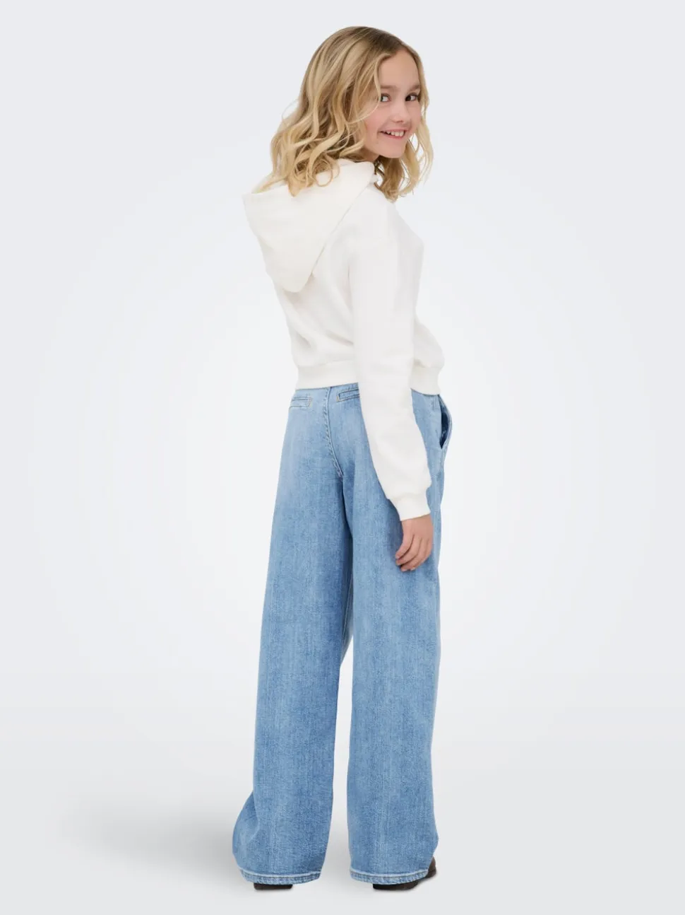 KOGPALMA Średnia talia Krój wide leg Jeans