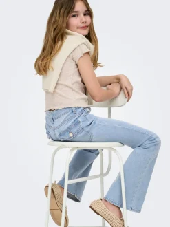 KOGPHOEBE Niska talia Krój flared Jeans