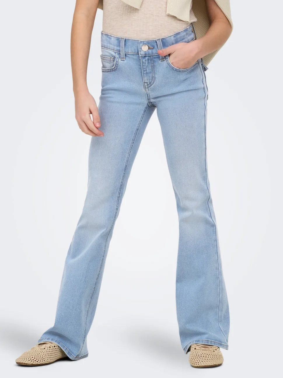 KOGPHOEBE Niska talia Krój flared Jeans